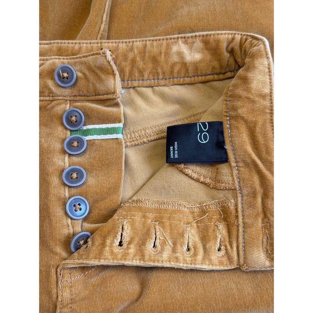 ANTHROPOLOGIE PILCRO Women’s Skinny Corduroy Button Fly Ankle Jeans Sz 29 - Picture 7 of 12